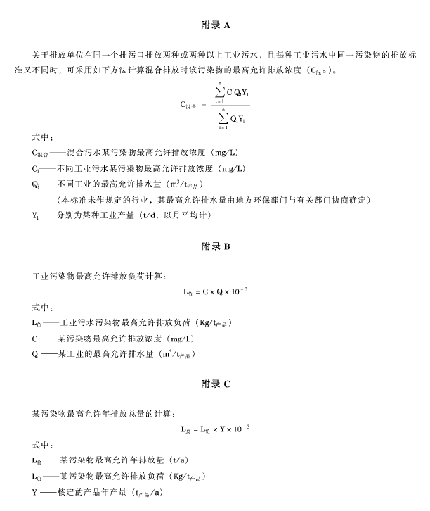 污水綜合排放標(biāo)準(zhǔn)