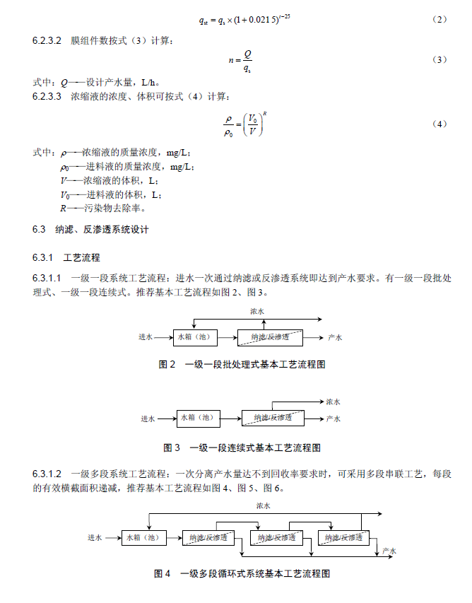 膜分離法污水處理工程技術(shù)規(guī)范