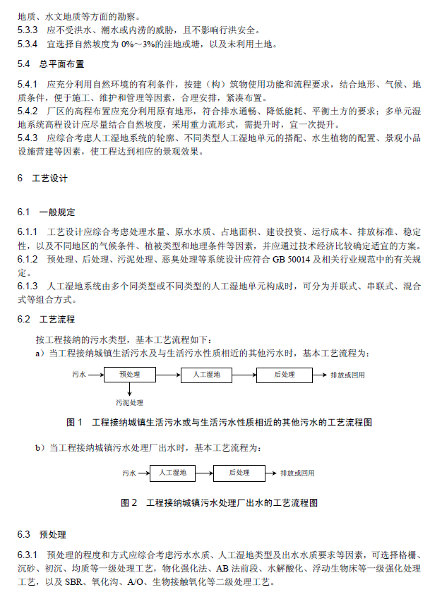 人工濕地污水處理工程技術(shù)規(guī)范